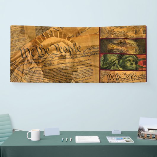 Wij, de mensen spandoek (Beurs)