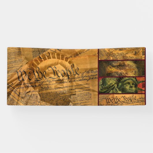 Wij, de mensen spandoek (Horizontaal)