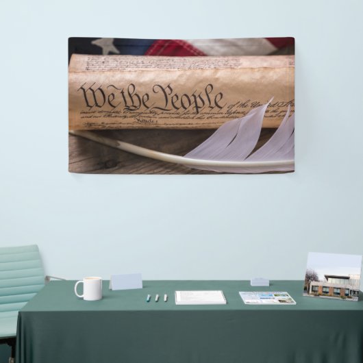 Wij, de mensen spandoek (Beurs)