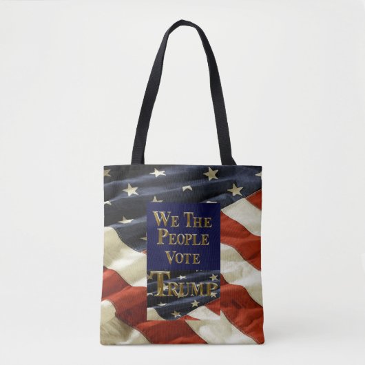 WIJ DE MENSEN STEMMEN TRUMP TOTE BAG (Voorkant)