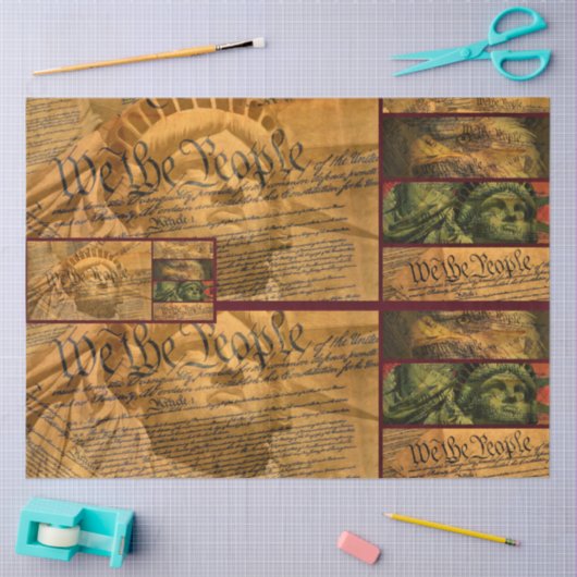 Wij, de mensen tissuepapier (Craft)