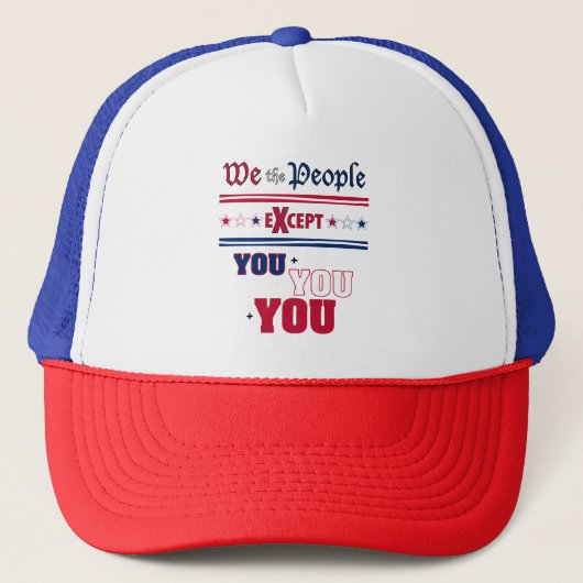 Wij, de mensen trucker pet (Voorkant)
