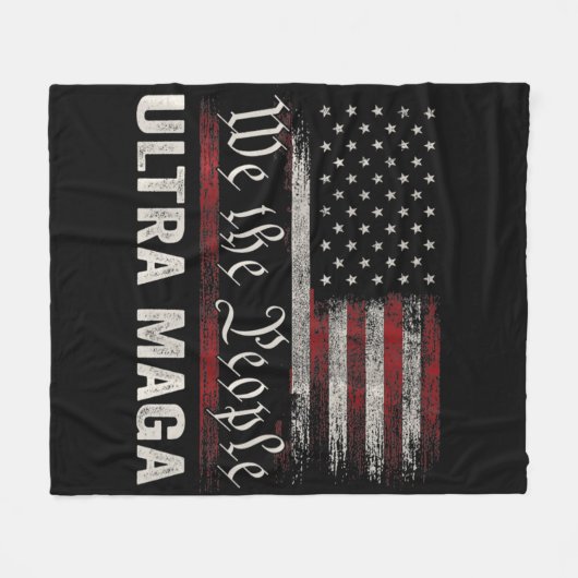 Wij, de mensen ultra Maga Fleece Deken (Voorkant (Horizontaal))