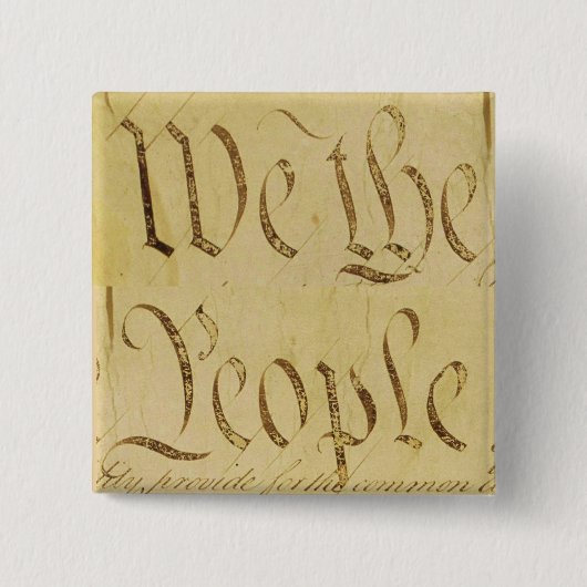 Wij, de mensen vierkante button 5,1 cm (Voorkant)
