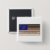 Wij, de mensen vierkante button 5,1 cm (Voorkant /achterkant)