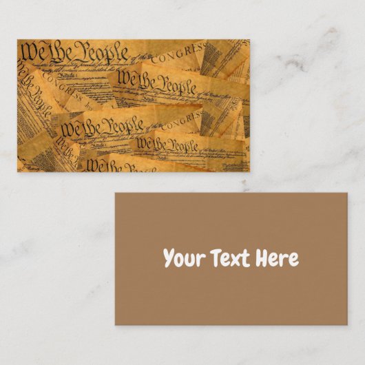 Wij, de mensen visitekaartje (Voorkant / Achterkant)