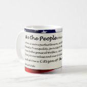 "Wij de mensen ..." Welkom, nieuwe burger Koffiemok (Voorkant links)