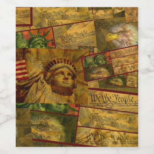 Wij, de mensen wijn etiket (Enkel label)