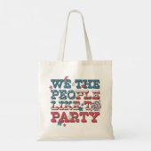 Wij, de mensen willen graag een partij tote bag (Achterkant)