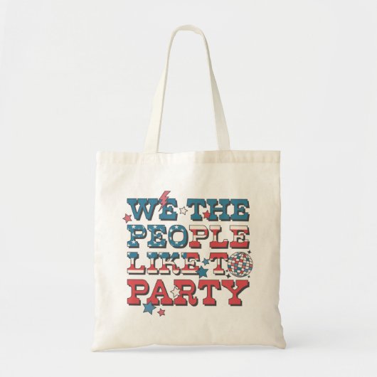 Wij, de mensen willen graag een partij tote bag (Voorkant)