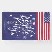 Wij, de mensen willen graag een partij | Vierde ju Spandoek (Horizontaal)