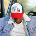 Wij, de mensen willen graag een partij | Vierde ju Trucker Pet<br><div class="desc">Design features "We The People Like To Party" in trendy scriptbelettering. Voeg een custom touch toe aan je Fourth of July viering dit jaar met onze feestelijke en patriottische gepersonaliseerde trucker hoed. Voeg uw aangepaste formulering toe aan dit ontwerp door gebruik te maken van de "Edit this design sjabloon"-vakken aan...</div>