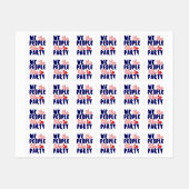 WIJ DE MENSEN WILLEN PARTIJ. LABELS (Vel)