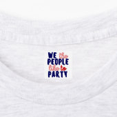 WIJ DE MENSEN WILLEN PARTIJ. LABELS (Aangebracht)