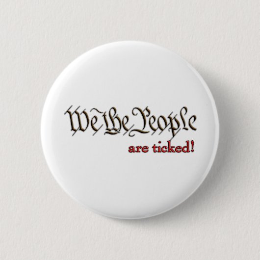 Wij, de mensen... zijn aangekruist. ronde button 5,7 cm (Voorkant)