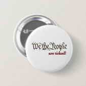 Wij, de mensen... zijn aangekruist. ronde button 5,7 cm (Voorkant /achterkant)