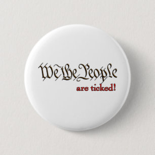 Wij, de mensen... zijn aangekruist. ronde button 5,7 cm