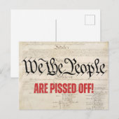 Wij, de mensen, zijn bang voor een  kijk briefkaart (Voorkant / Achterkant)