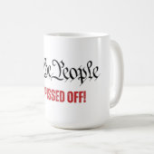 Wij, de mensen, zijn kwaad op het SCOTUS-probleem Koffiemok (Voorkant rechts)