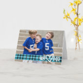 Wij de Papa van het Hart! Kaart (Gele Bloem)