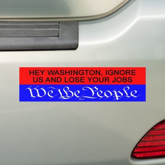 Wij de People bumper sticker (Op auto)