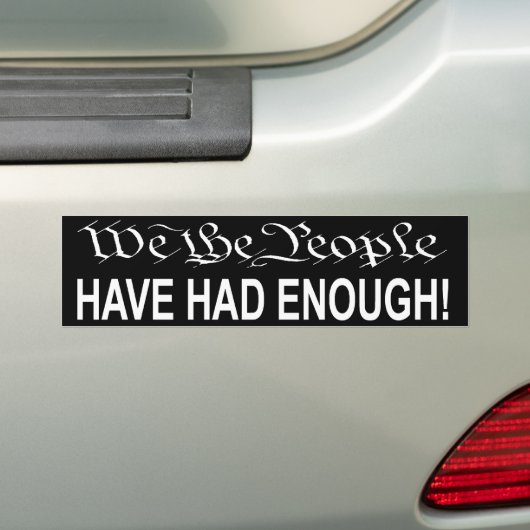 Wij de People bumper sticker (Op auto)