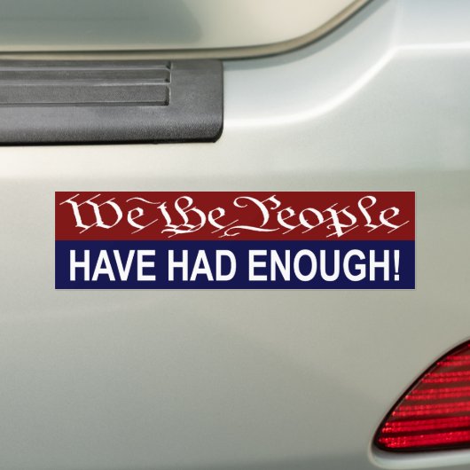 Wij de People bumper sticker (Op auto)