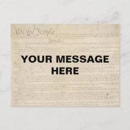 Wij de People Constitution Achtergrond Briefkaart