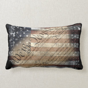 Wij de People Industrial American Flag Pillow Kussen
