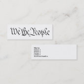 Wij de People Profile Card Mini Visitekaartje (Voorkant / Achterkant)