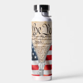 Wij, de People USA Flag Zipper Waterfles (Links)