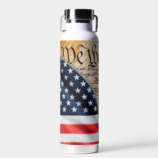 Wij, de People USA Flag Zipper Waterfles (Voorkant)