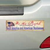 Wij, de regering van het volk, bouwen Amerika Bumpersticker (Op auto)