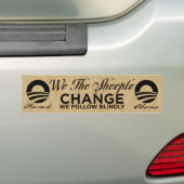 Wij de Sheeple Bumpersticker (Op auto)