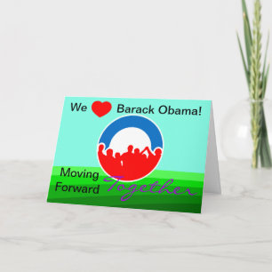 Wij de Stem van Barack Obama van het Hart op Kaart