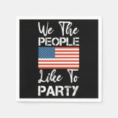 Wij, de volkeren, willen op 4 juli een patriottisc servet (Voorkant)