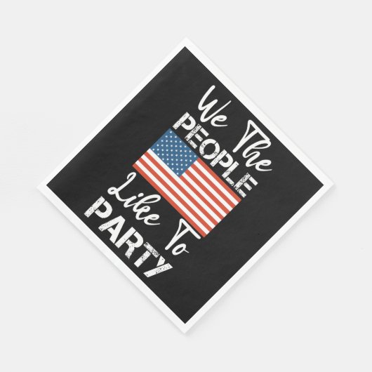 Wij, de volkeren, willen op 4 juli een patriottisc servet (Hoek)