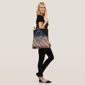 WIJ DE VOLKSBEVOLLE  BACTUS Ross-Amerikaanse vlag Tote Bag (Op model)