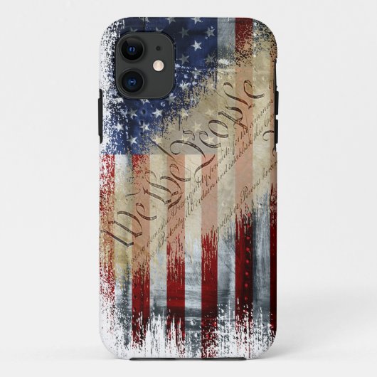WIJ DE VOLKSGEBONDEN  Amerikaanse vlag Case-Mate iPhone Case (Achterkant)