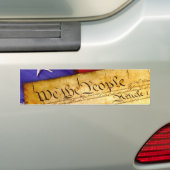 Wij de Volksgrondwet van de Verenigde Staten Bumpersticker (Op auto)