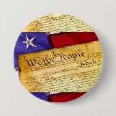 Wij de Volksgrondwet van de Verenigde Staten Ronde Button 7,6 Cm (Voorkant)