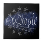 WIJ DE VOLKSREPUBLIEK  13 sterren 1776 keramische  Tegeltje (Voorkant)