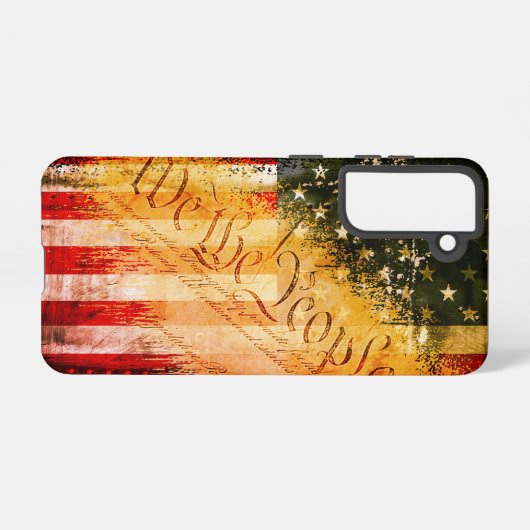 WIJ DE VOLKSREPUBLIEK -RUSTIGE Vlag Samsung Galaxy Hoesje (Achterkant horizontaal)