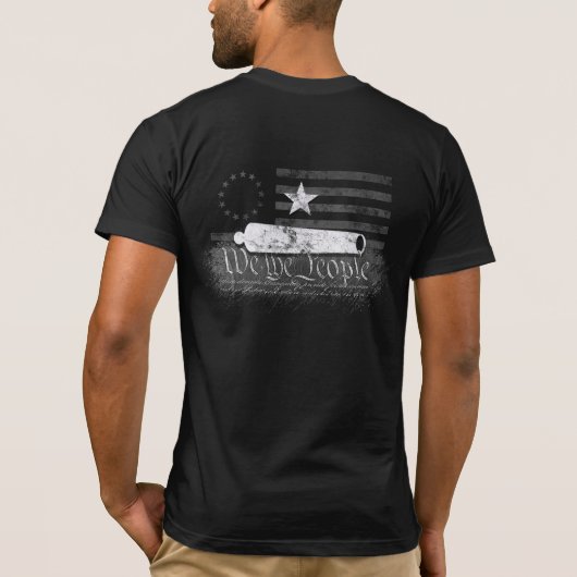 WIJ DE VOLKSY BETSY ROSS CC  AMERIKAANSE VLAG T-SHIRT (Achterkant)
