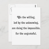 Wij de Willing Briefkaart (Voorkant / Achterkant)