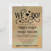 Wij doen aardtoon retro wervelingen QR code foto b Kaart (Voorkant)