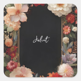 Wij doen Acrylic Aziatische dikke Koreaanse Bruids Vierkante Sticker