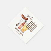 Wij doen BBQ barbecue koppels douche op maat Servet (Hoek)