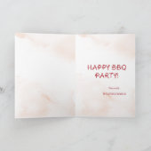 Wij doen BBQ feestje Feestdagen Kaart (Binnen)