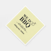 Wij doen BBQ Verloving Servet (Hoek)